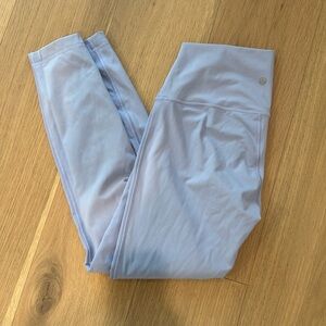 LULULEMON WUNDER TRAIN HIGH RISE LEGGINGS in Light Blue Color